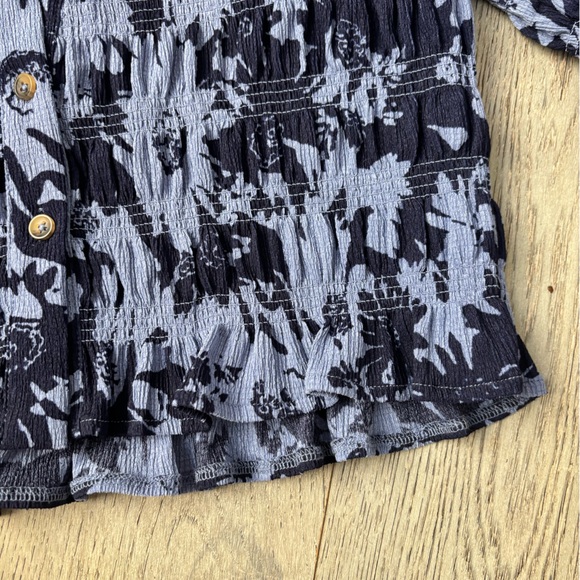 Maeve Ruffle Button-Front Top - Picture 6 of 7